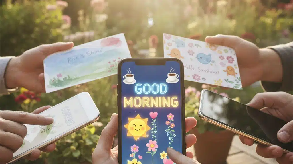 Baixe o App e Mande Bom Dia Pra Todo Mundo