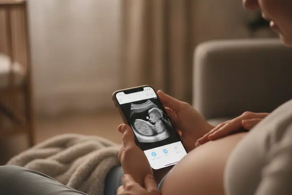Simulador de Ultrassom Divertido: Veja a Barriga e o Rosto do Bebê em Tempo Real